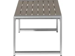 Zestaw ogrodowy ze stolikiem dla 4 osób SALERNO Ciemnoszary Metal