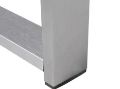 Zestaw ogrodowy ze stolikiem dla 4 osób SALERNO Ciemnoszary Metal