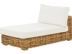 Zestaw ogrodowy ze stolikiem dla 4 osób VARALLO Lewostronny Naturalny Rattan Modułowy