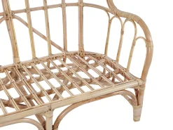 Zestaw ogrodowy ze stolikiem dla 4 osób BRINDISI Naturalny Rattan
