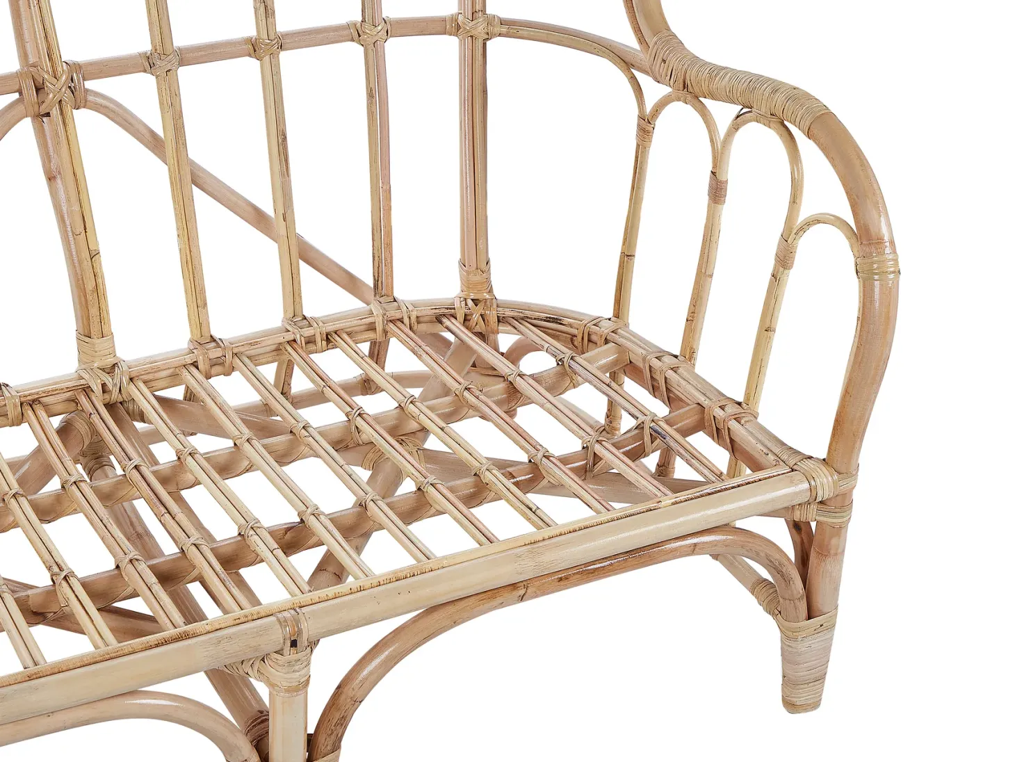 Zestaw ogrodowy ze stolikiem dla 4 osób BRINDISI Naturalny Rattan