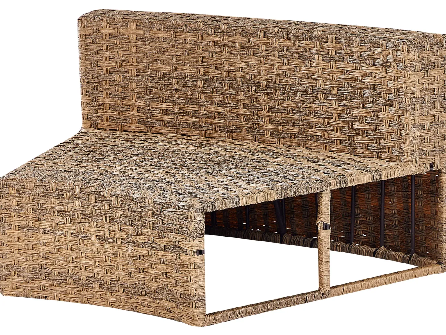 Zestaw ogrodowy ze stolikiem dla 9 osób SEVERO Złoty brąz Technorattan