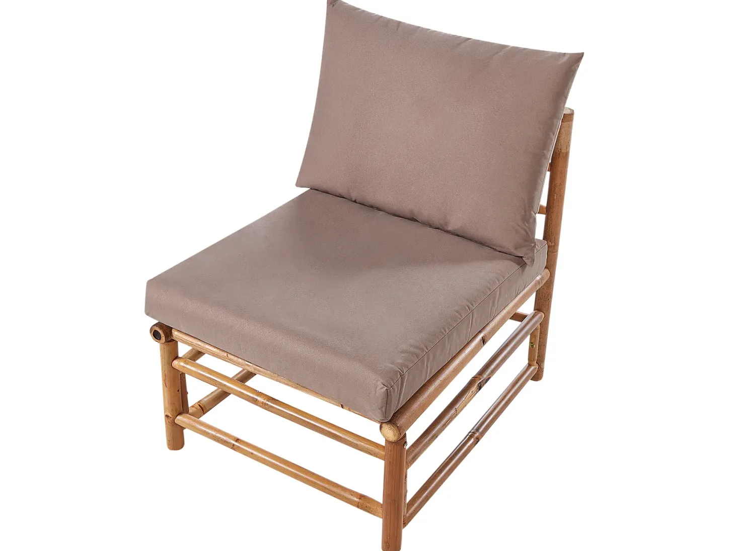 Zestaw ogrodowy ze stolikiem dla 5 osób CERRETO Beżowoszary Bambus