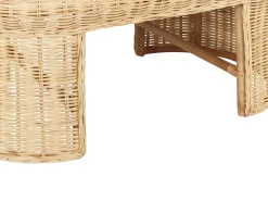 Zestaw ogrodowy ze stolikiem dla 5 osób LIVADEIA Naturalny Rattan