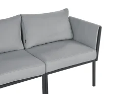 Zestaw ogrodowy ze stolikiem dla 5 osób SKALA Ciemnoszary Metal