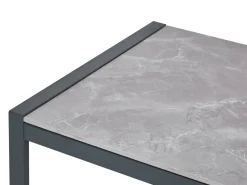Zestaw ogrodowy ze stolikiem dla 5 osób SKALA Ciemnoszary Metal