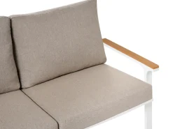 Zestaw ogrodowy ze stolikiem dla 4 osób ORERO Beżowoszary