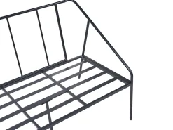 Zestaw ogrodowy ze stolikiem dla 4 osób USTICA Czarny Metal