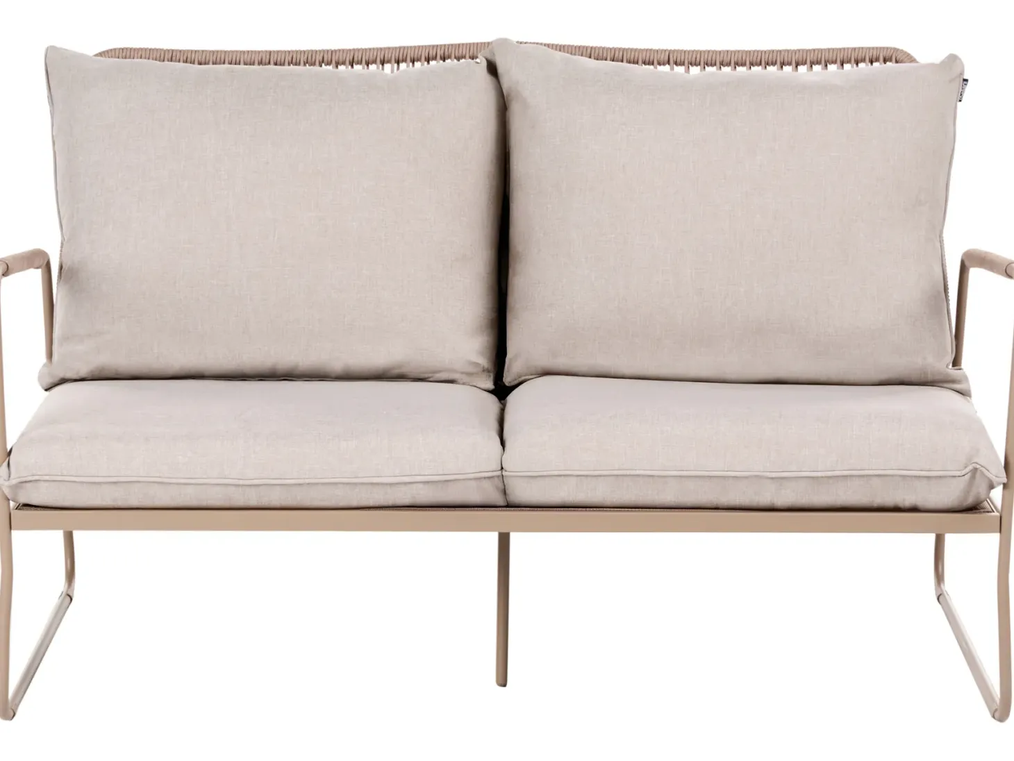 Zestaw ogrodowy ze stolikiem dla 4 osób ACCEGLIO Beżowy Metal