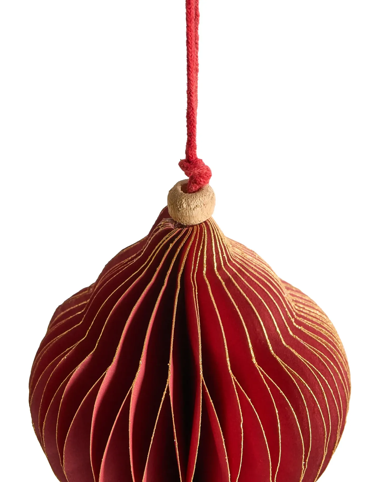 Zestaw 20 ozdób choinkowych MALSELVA Papier Kolorowy