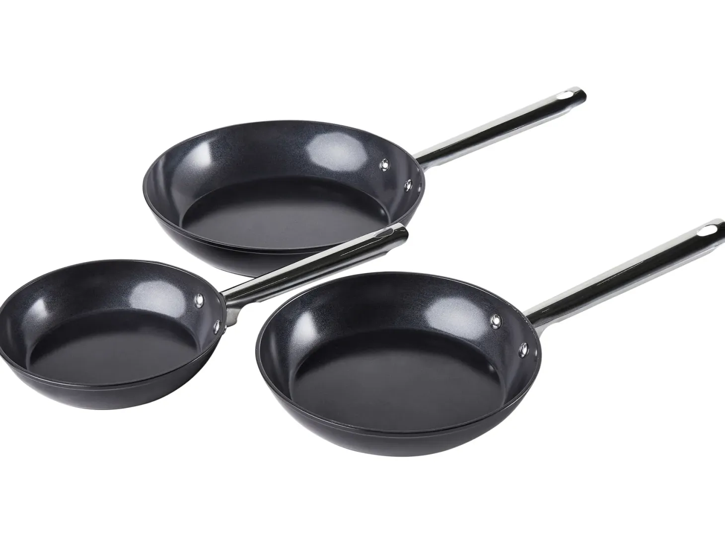 Zestaw 3 patelni ELITE PRO Czarny
