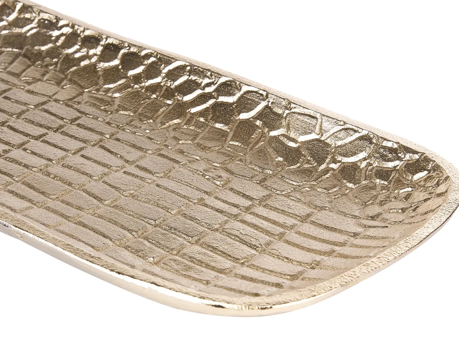 Zestaw 2 pater dekoracyjnych BRANTAS Metal Złoty