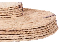 Zestaw 12 podkładek na stół BUSHYLARK Juta Naturalny