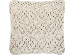 Zestaw 2 poduszek dekoracyjnych ESENKOY Bawełna 50 x 50 cm Jasnobeżowy Wzór geometryczny