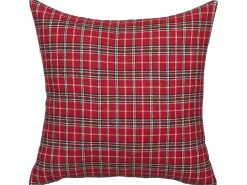 Zestaw 2 poduszek dekoracyjnych COMET 45 x 45 cm Bordowy Wzór świąteczny