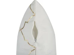 Zestaw 2 poduszek dekoracyjnych ALYSSUM Bawełna 45 x 45 cm Biały Wzór marokańskiej koniczyny