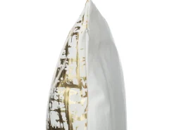 Zestaw 2 poduszek dekoracyjnych GARDENIA Bawełna 45 x 45 cm Złoty Wzór abstrakcyjny