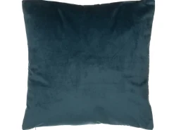 Zestaw 2 poduszek dekoracyjnych CELOSIA Welur 45 x 45 cm Lazurowy Wzór geometryczny