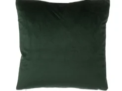Zestaw 2 poduszek dekoracyjnych CELOSIA Welur 45 x 45 cm Ciemnozielony Wzór geometryczny