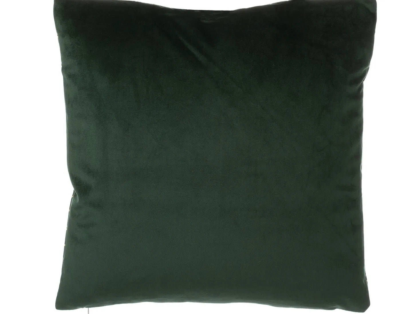 Zestaw 2 poduszek dekoracyjnych CELOSIA Welur 45 x 45 cm Ciemnozielony Wzór geometryczny