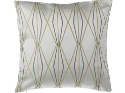 Zestaw 2 poduszek dekoracyjnych FENNEL 45 x 45 cm Biały Wzór geometryczny