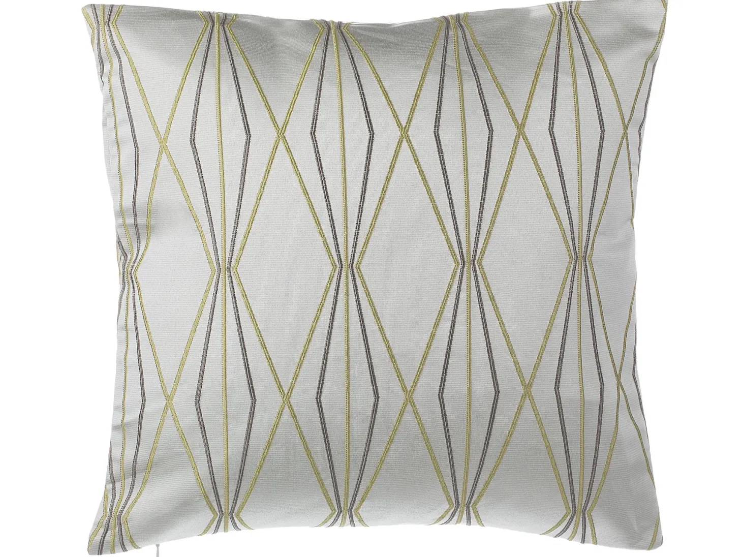 Zestaw 2 poduszek dekoracyjnych FENNEL 45 x 45 cm Biały Wzór geometryczny