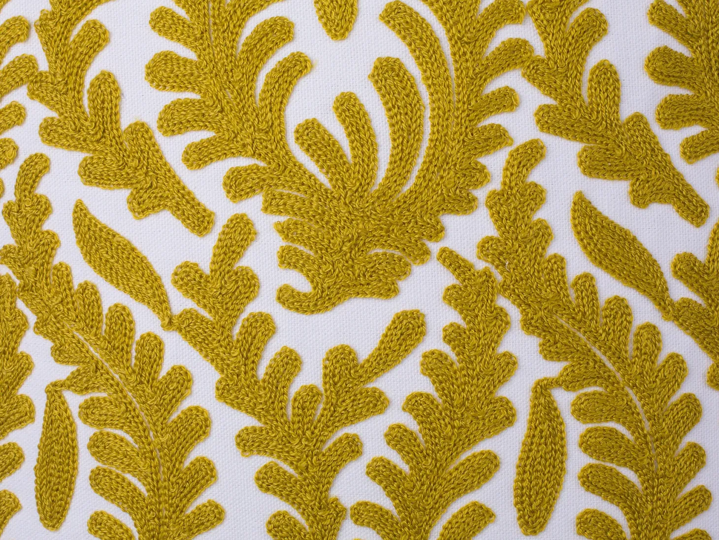 Zestaw 2 poduszek dekoracyjnych PRIMULA Bawełna 45 x 45 cm Musztardowy Ikat
