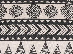 Zestaw 2 poduszek dekoracyjnych HENTEPE Bawełna 45 x 45 cm Czarny Wzór geometryczny
