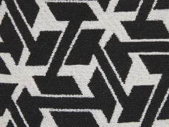 Zestaw 2 poduszek dekoracyjnych ANDIRIN Bawełna 45 x 45 cm Czarny Wzór geometryczny