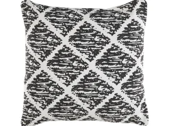 Zestaw 2 poduszek dekoracyjnych HAZRO Bawełna 45 x 45 cm Czarny Wzór geometryczny