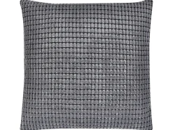 Zestaw 2 poduszek dekoracyjnych ASPIDISTRA Welur 45 x 45 cm Szary Wzór geometryczny