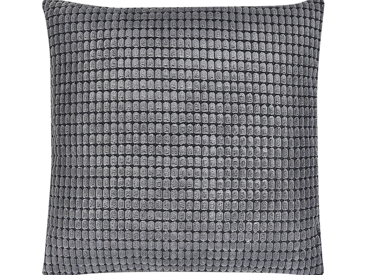 Zestaw 2 poduszek dekoracyjnych ASPIDISTRA Welur 45 x 45 cm Szary Wzór geometryczny