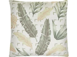 Zestaw 2 poduszek dekoracyjnych RHAPIS 45 x 45 cm Zielony Wzór roślinny