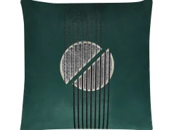 Zestaw 2 poduszek dekoracyjnych CEROPEGIA Welur 45 x 45 cm Szmaragdowy Wzór geometryczny