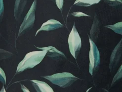 Zestaw 2 poduszek dekoracyjnych TOADFLAX Welur 45 x 45 cm Zielony Czarny Wzór roślinny