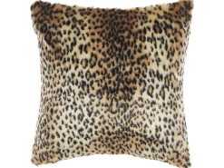 Zestaw 2 poduszek dekoracyjnych FOXTAIL Sztuczne futro 45 x 45 cm Brązowy Wzór zwierzęcy