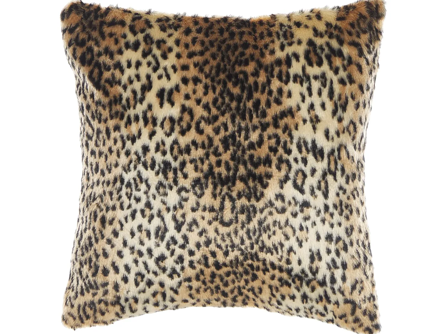 Zestaw 2 poduszek dekoracyjnych FOXTAIL Sztuczne futro 45 x 45 cm Brązowy Wzór zwierzęcy