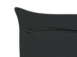 Zestaw 2 poduszek dekoracyjnych VELOOR Bawełna 30 x 50 cm Ciemnoszary Wzór orientalny