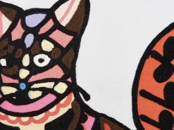 Zestaw 2 poduszek dekoracyjnych MEHSANA Bawełna 50 x 50 cm Kolorowy Wzór zwierzęcy