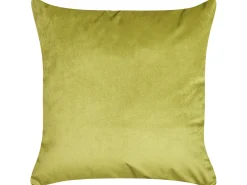 Zestaw 2 poduszek dekoracyjnych AEONIUM Welur 45 x 45 cm Oliwkowy Wzór abstrakcyjny