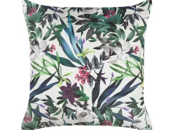 Zestaw 2 poduszek dekoracyjnych GASTERIA Welur 45 x 45 cm Zielony Wzór roślinny