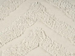 Zestaw 2 poduszek dekoracyjnych CRATAEGUS Bawełna 40 x 60 cm Jasnobeżowy Wzór geometryczny