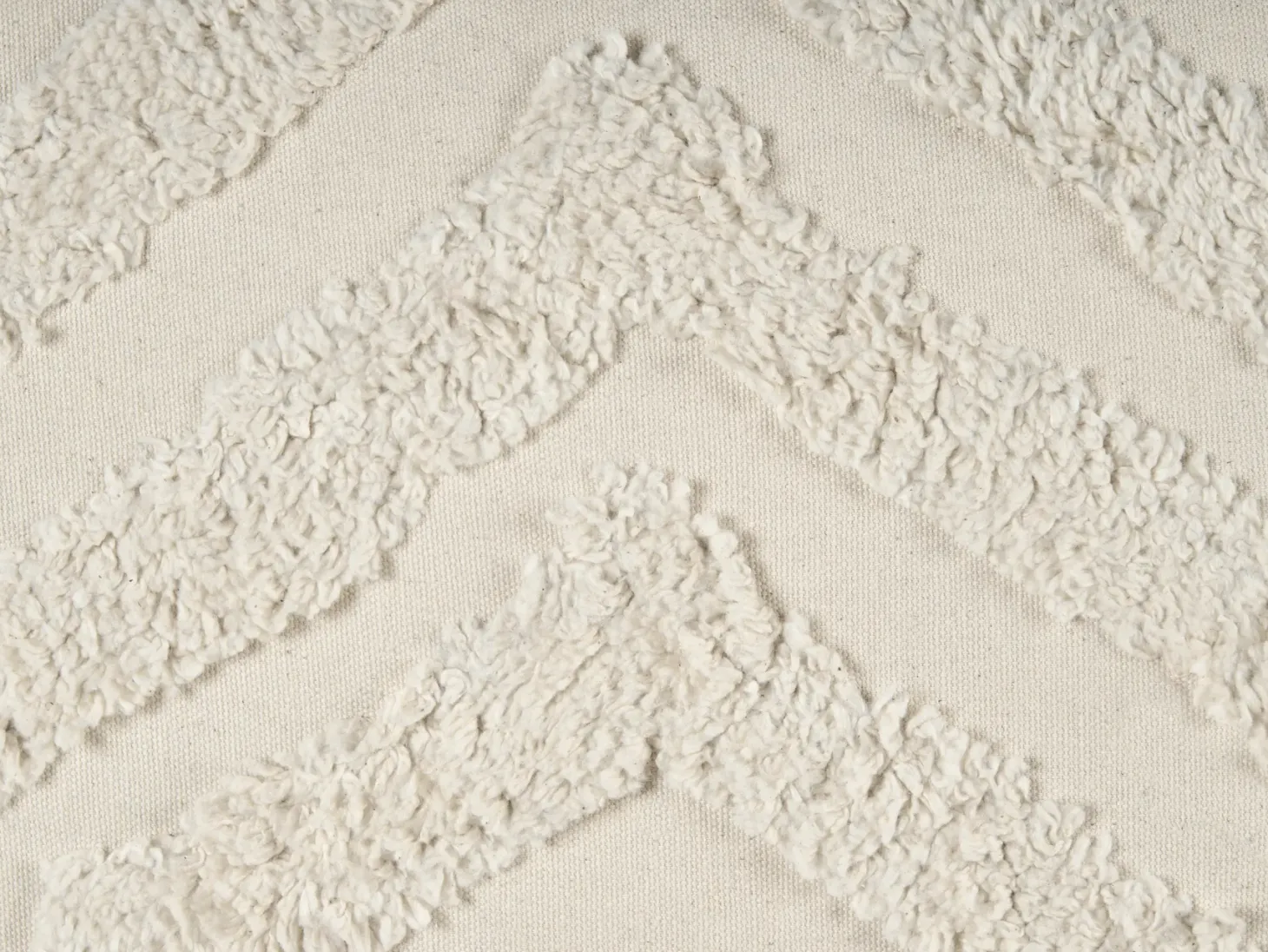 Zestaw 2 poduszek dekoracyjnych CRATAEGUS Bawełna 40 x 60 cm Jasnobeżowy Wzór geometryczny