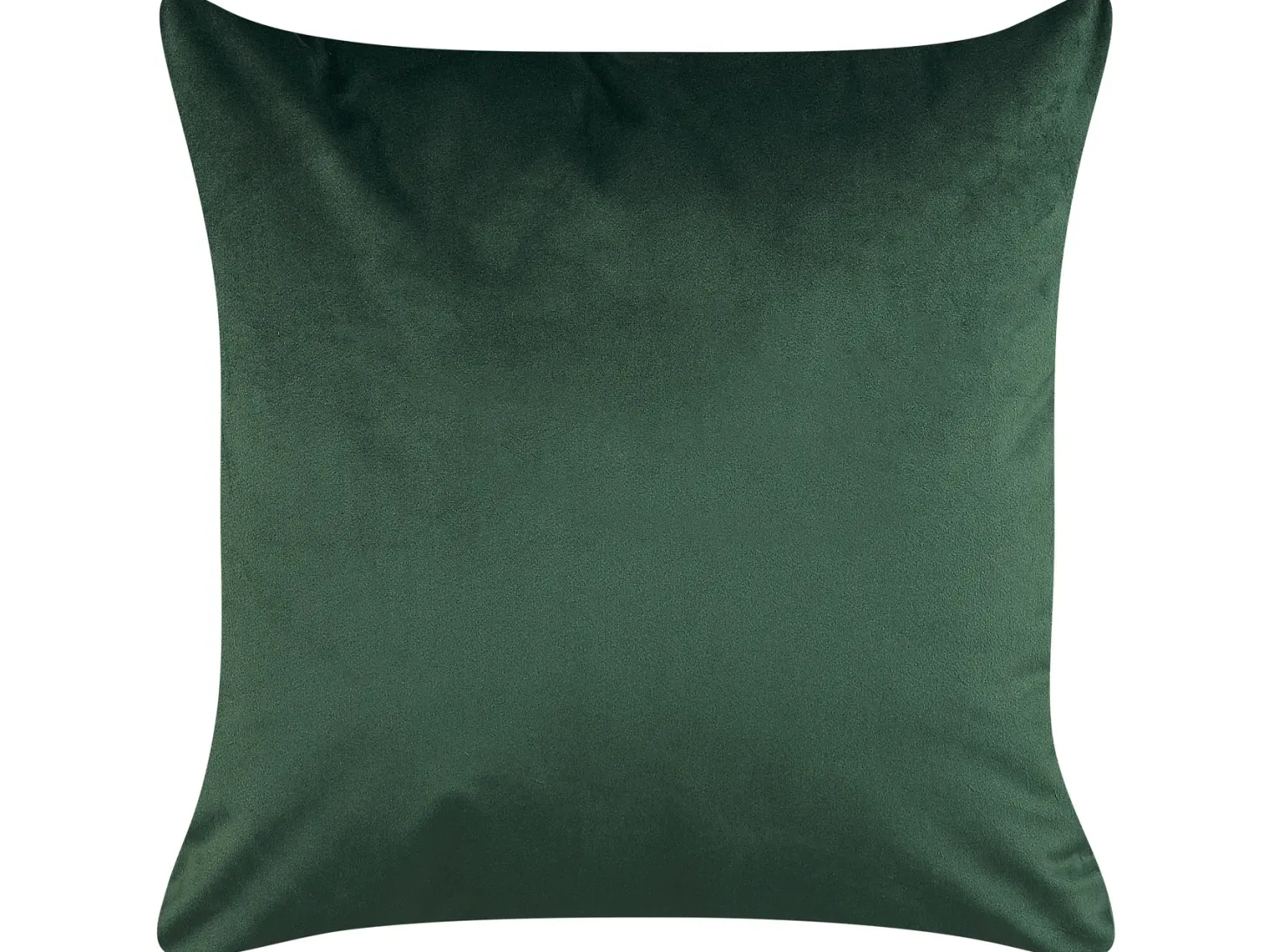 Zestaw 2 poduszek dekoracyjnych DELICIOSA Welur 45 x 45 cm Ciemnozielony Wzór roślinny