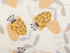 Zestaw 2 poduszek dekoracyjnych ABUTILON 45 x 45 cm Beżowy Wzór kwiatowy