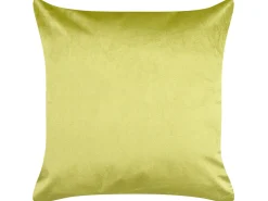 Zestaw 2 poduszek dekoracyjnych DELICIOSA Welur 45 x 45 cm Jasnozielony Wzór roślinny