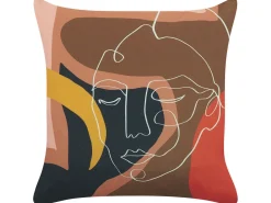 Zestaw 2 poduszek dekoracyjnych HYACINTH 45 x 45 cm Kolorowy Wzór abstrakcyjny