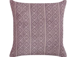 Zestaw 2 poduszek dekoracyjnych SILYBUM Welur 45 x 45 cm Różowy Wzór geometryczny