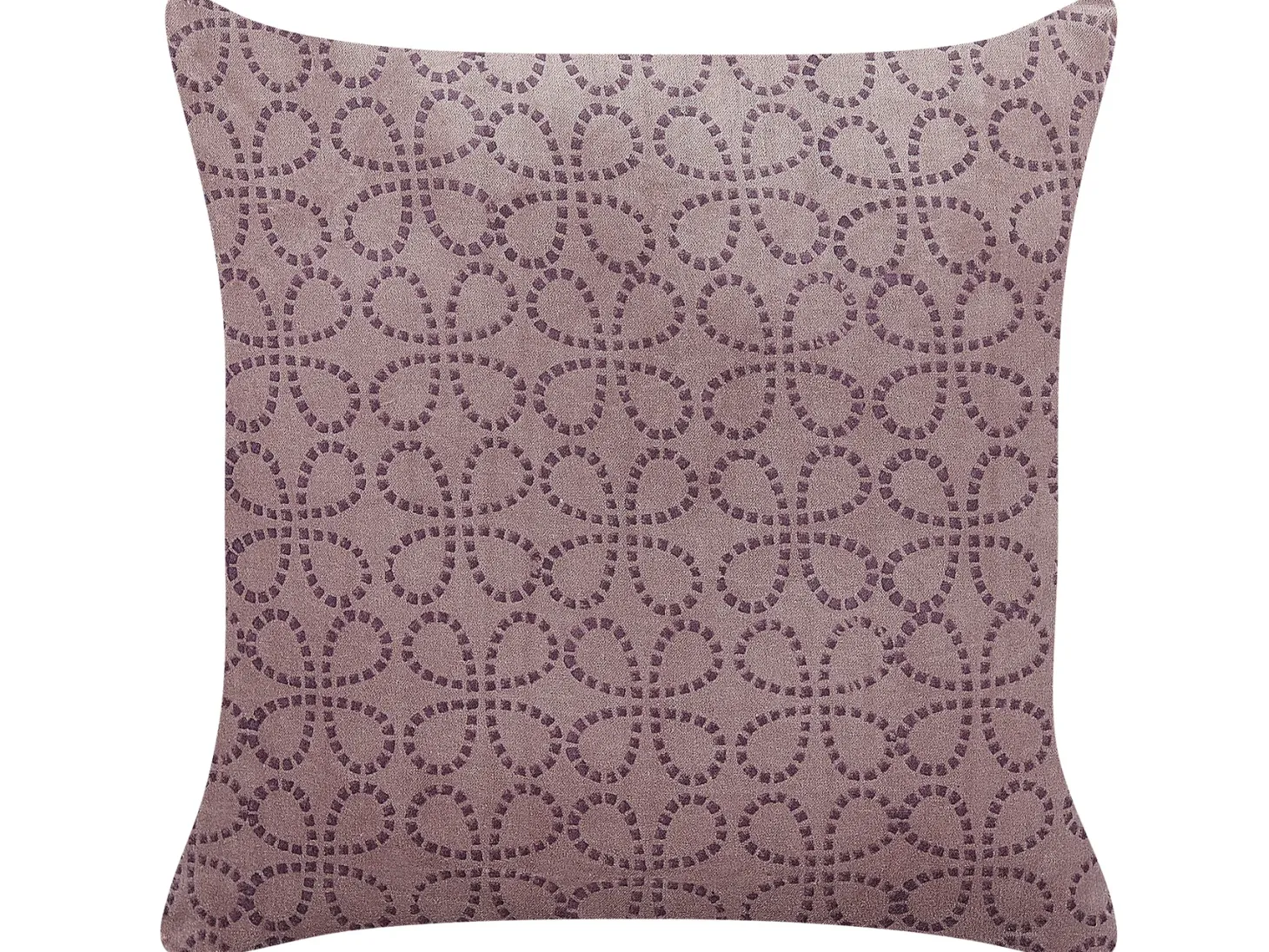 Zestaw 2 poduszek dekoracyjnych LARKSPUR Welur 45 x 45 cm Różowy Wzór geometryczny