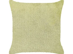 Zestaw 2 poduszek dekoracyjnych PILEA Sztuczne futro 45 x 45 cm Jasnozielony Jednolity